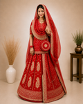 Rajrani Red Rajputi Poshak Set for Women